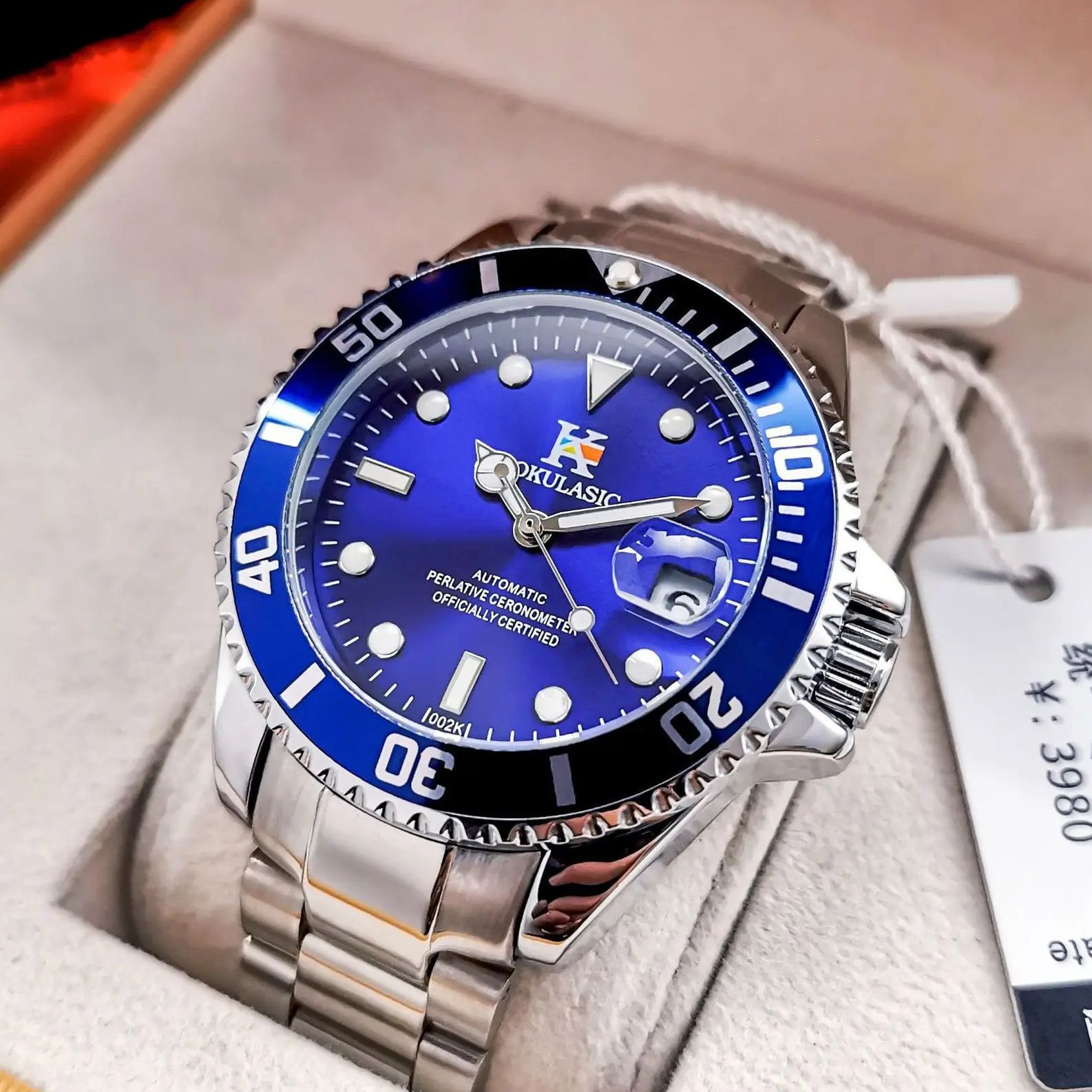 Cartier Watch Tank - 欧米風ブランドシリーズ高級ビジネスメンズ腕時計、全自動機械式時計、スケルトンデザイン、防水、夜光、カレンダー、スチールバンド、ファッショナブル、カジュアル、多用途、スタイリッシュ、クール、トレンディなメンズ腕時計