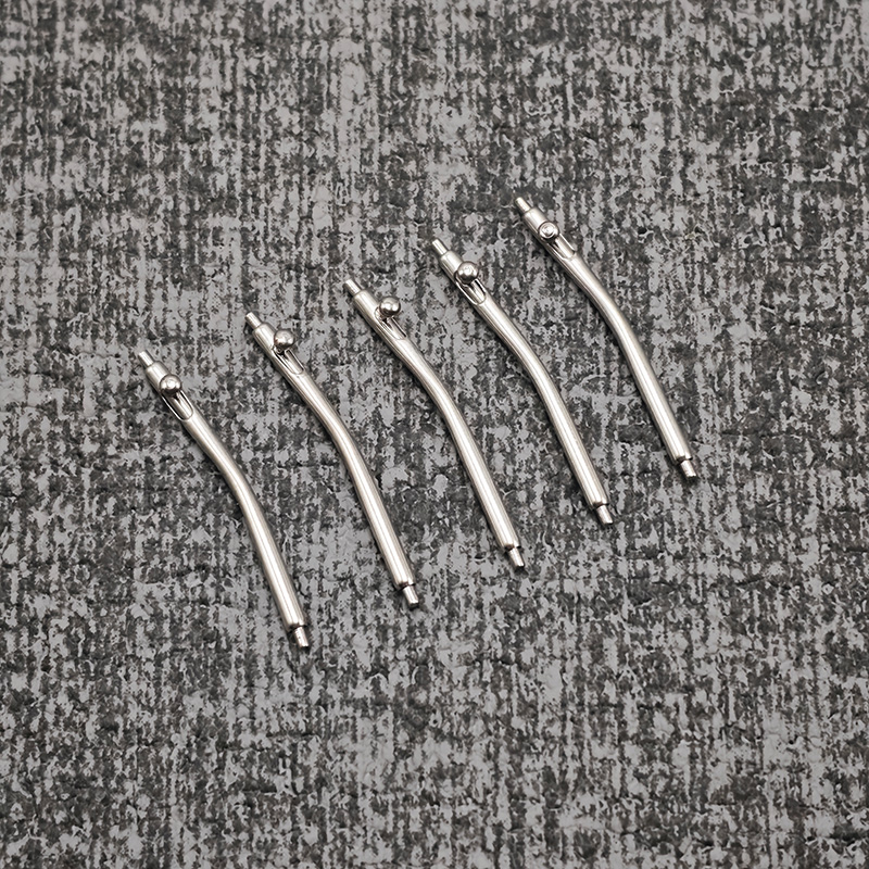 Curved Spring Bar - 時計バンド用カーブ型クイックリリーススプリングバー 直径1.8MM 長さ16mm 18mm 19mm 20mm
