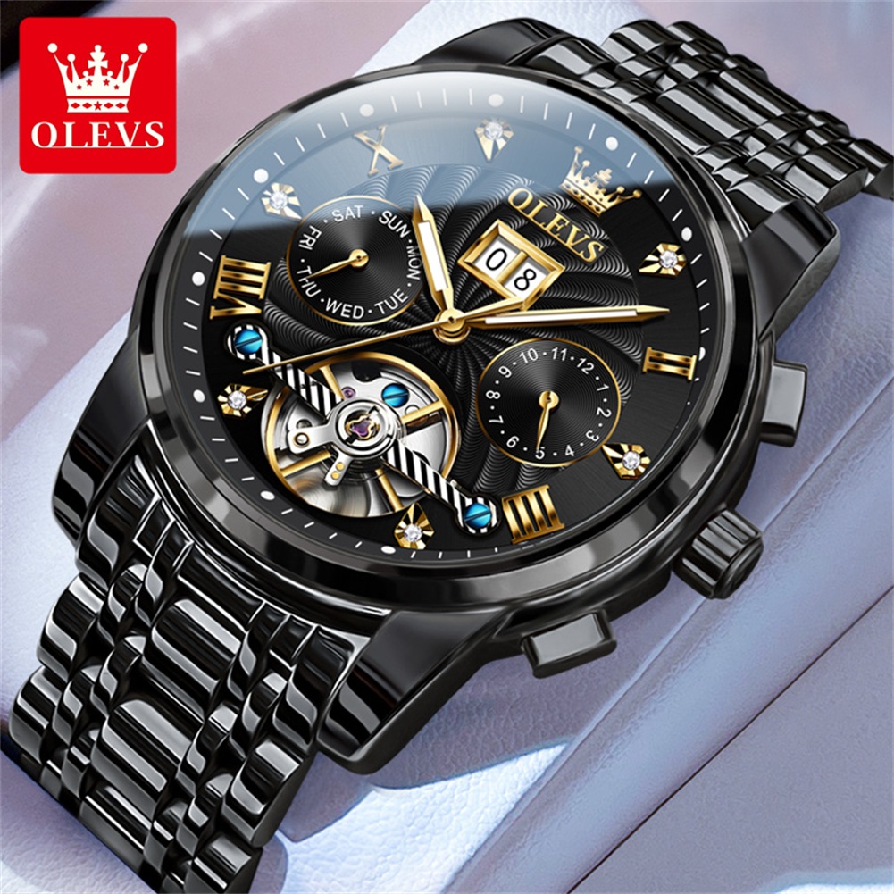 Rolex Watch Datejust - OLEVS クラシックメンズ腕時計トゥールビヨン多機能全自動メンズ腕時計ハイエンド男性腕時計
