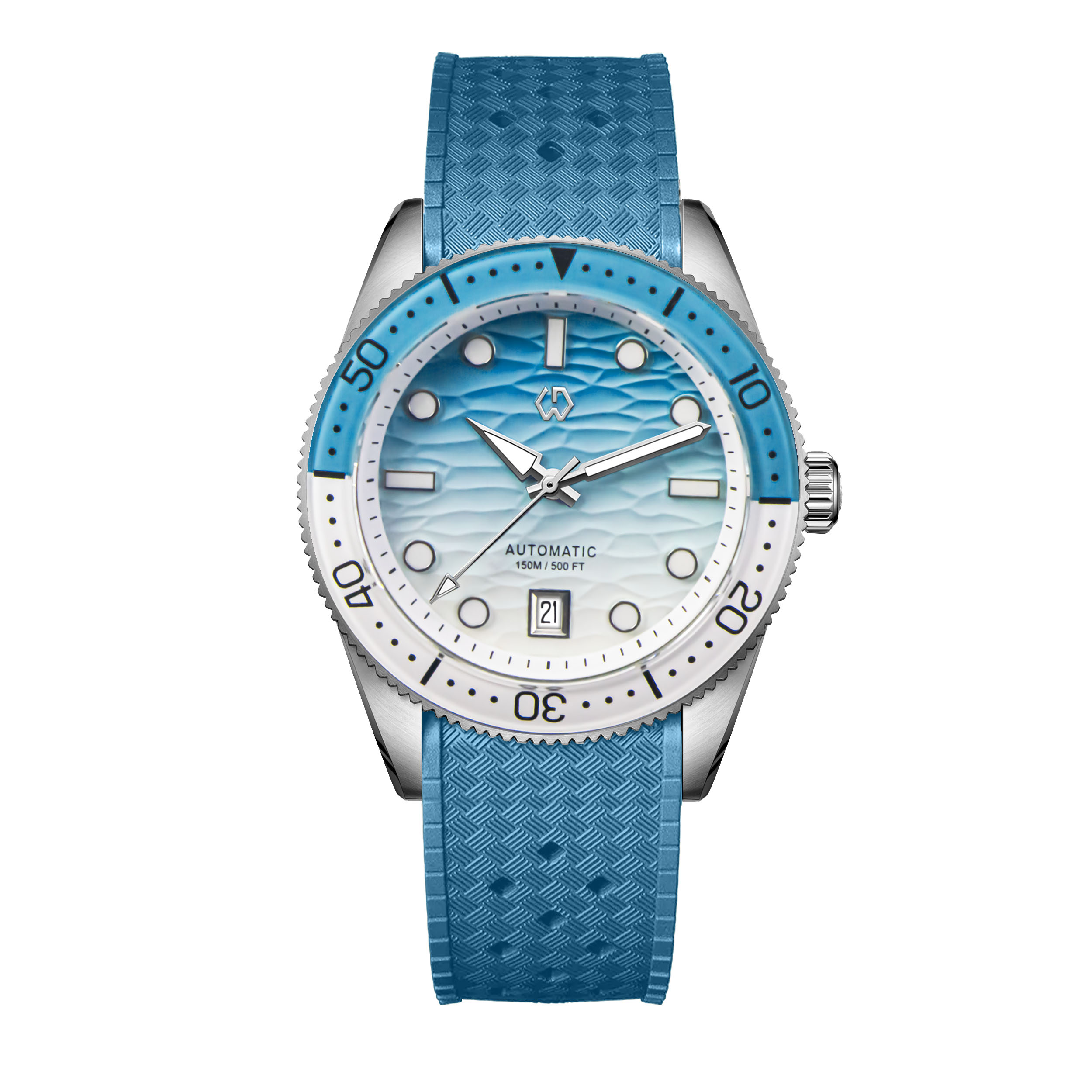 Rubber Strap Diver - 40mm ダイバーウォッチ テクスチャ メンズ腕時計 自動巻き 機械式