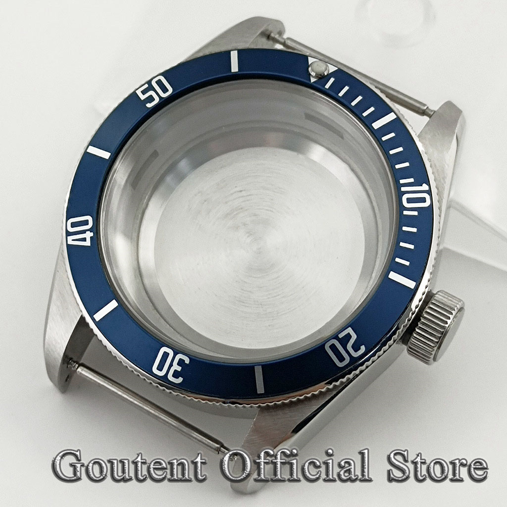 Seiko Watch 5 Sports - Goutent-サファイアクリスタルシルバーウォッチケース,nh35,nh36,eta 2824, 2836,pt5000,miyota 8215,821a,8205,dg2813,3804ムーブメント,41mm