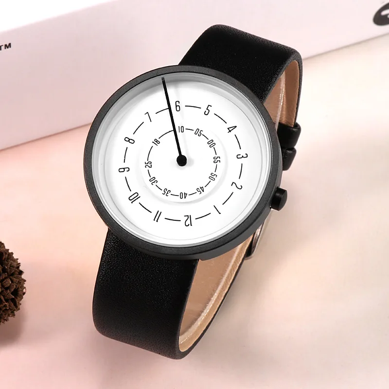 Leather Watch Band Men - メンズ腕時計,シンプル,ファッショナブル,レザー,クォーツ,2020