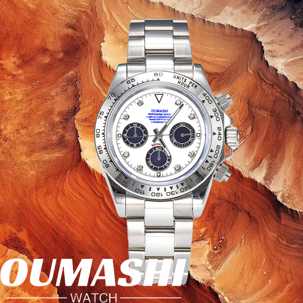 Stainless Bracelet Diver - 高級VK63腕時計 サファイアガラス 316Lステンレススチール 防水仕様 VK63メンズカスタムウォッチ スポーツVK63ムーブメント搭載