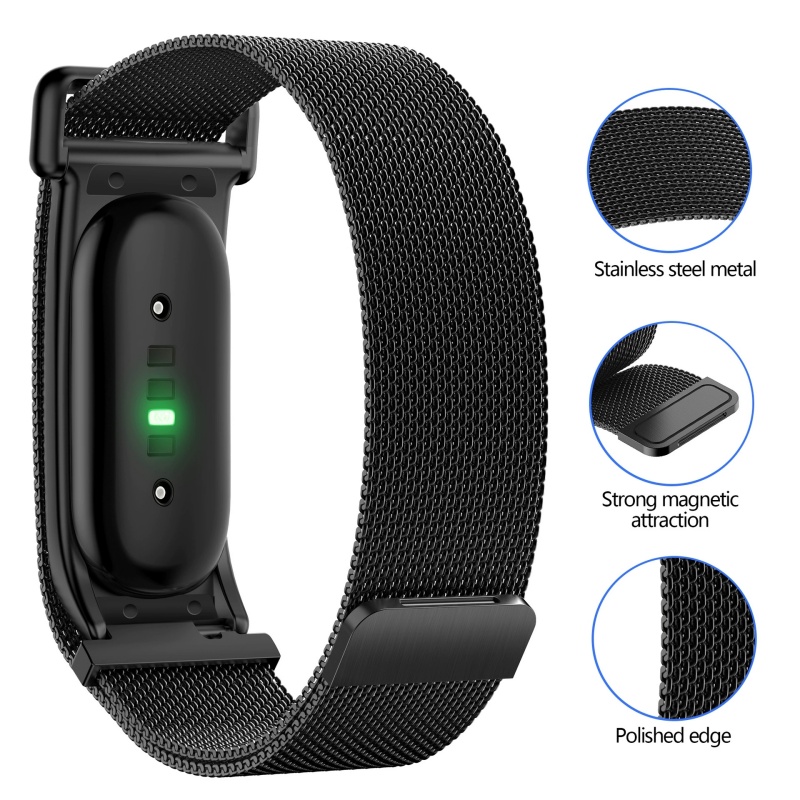 Google Fitbit Airスマートウォッチ用ミラネー - Milanese Loop Magnetic のレビューと価格
