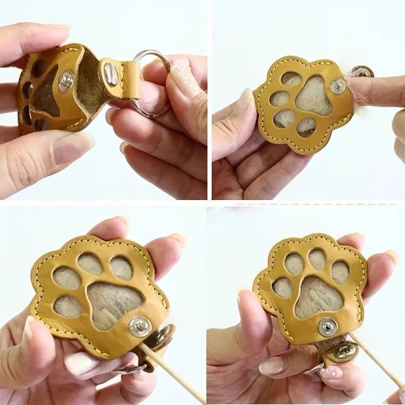 犬の毛コレクターキーホルダー革製ペットメモリアル記念品毛皮収 - Leather Strap Quick Release のレビューと価格