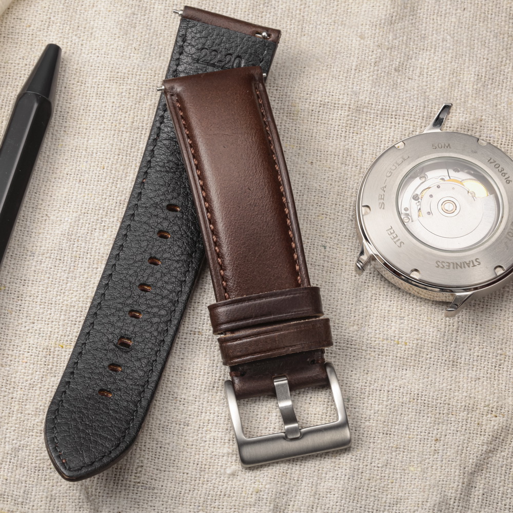 Hemsut 時計バンド本革クイックリリース手作りホーウィン - Leather Strap Quick Release のレビューと価格