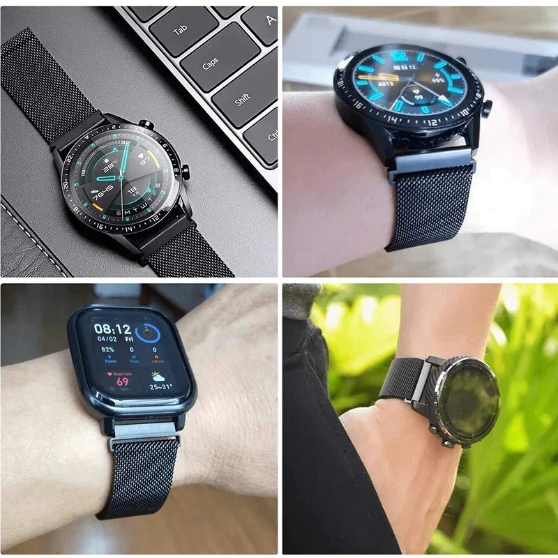 ミラネーゼループサムスンギャラクシー時計 4/5/プロ/4  - Milanese Loop Magnetic のレビューと価格