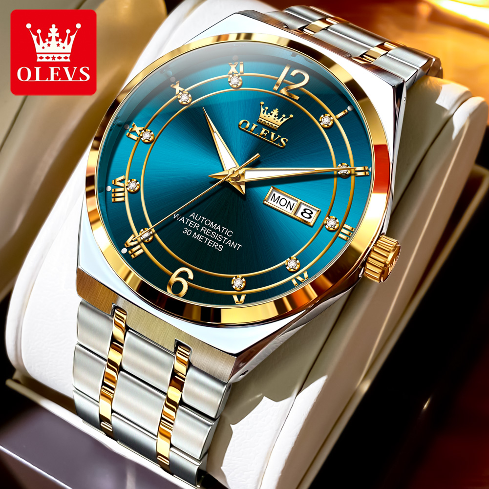 OLEVS腕時計 メンズ腕時計 機械式腕時計 防水 ステンレ - Rolex Watch Datejust のレビューと価格