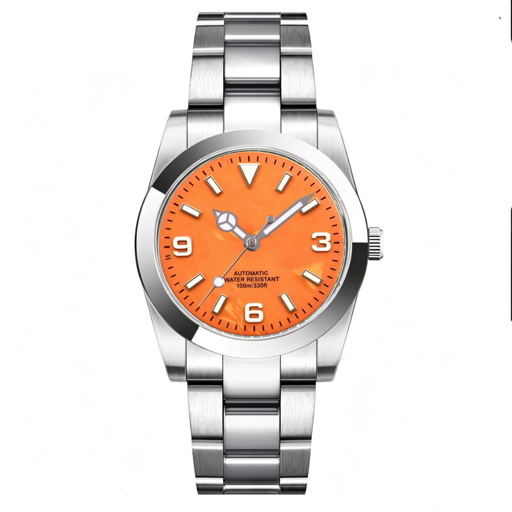 カスタムロゴ腕時計 36mm 39mm マザーオブパール文字 - Stainless Bracelet Diver のレビューと価格