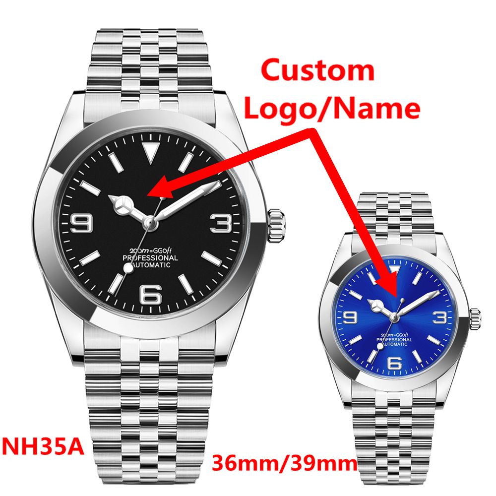 カスタムロゴ高級 NH35 腕時計女性男性腕時計 36 ミリ - Stainless Bracelet Diver のレビューと価格