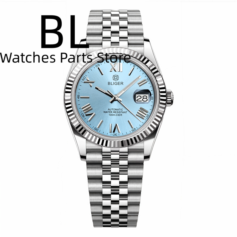 BLIGER 36mm39mm ローマ数字ダイヤル機械式時計 - Rolex Watch Datejust のレビューと価格
