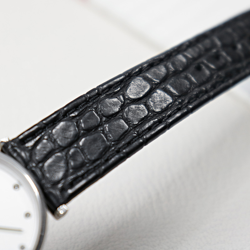 薄型クロコダイル本革ストラップ ロンジンL4 L2 セイコー - Cartier Watch Santos のレビューと価格