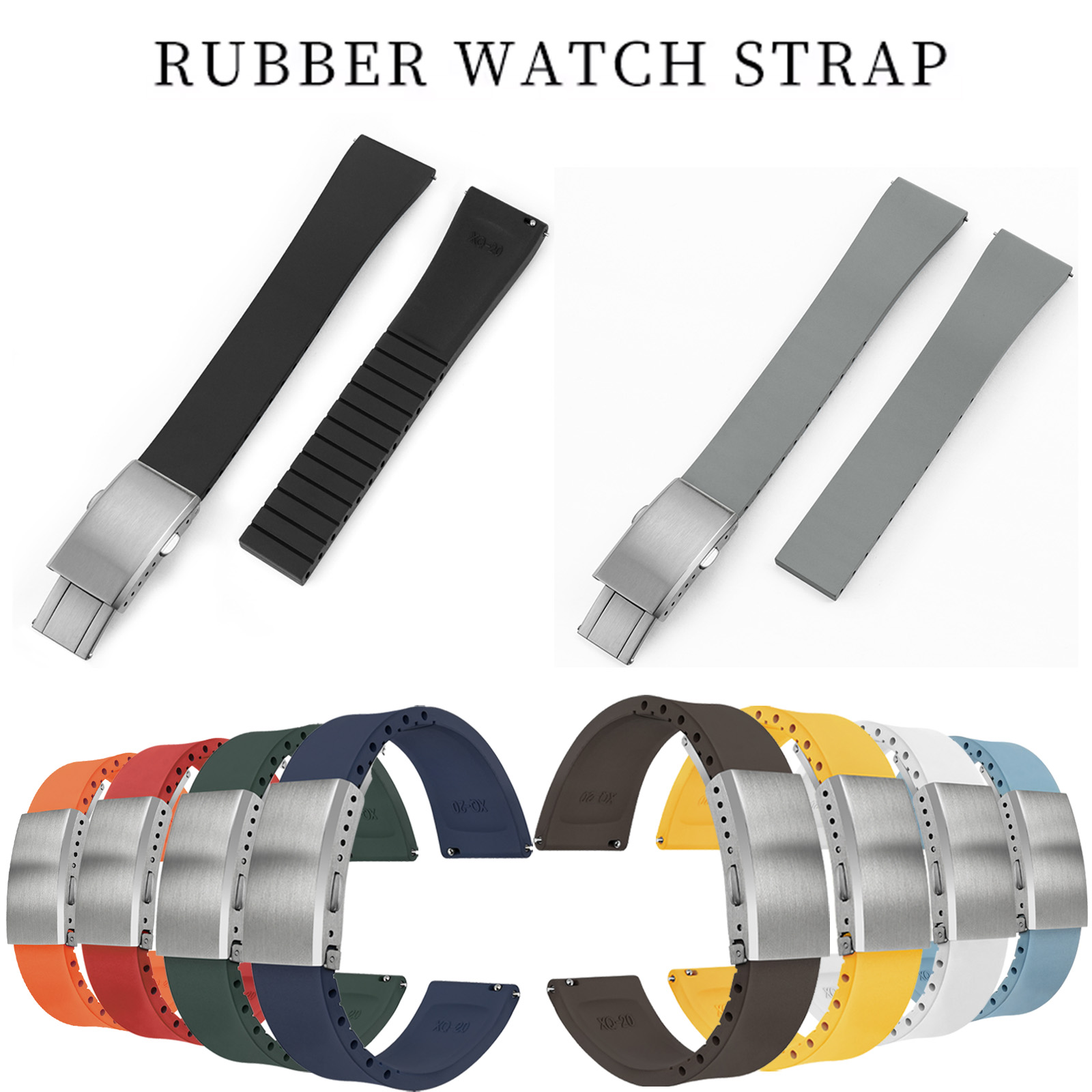 新デザイン CTS フッ素ゴム時計ストラップ 18 ミリメー - Suede Strap Watch のレビューと価格
