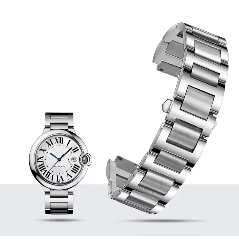 カルティエ バロン ブルー デ シリーズ用時計バンド ソリッ - Cartier Watch Ballon Bleu のレビューと価格