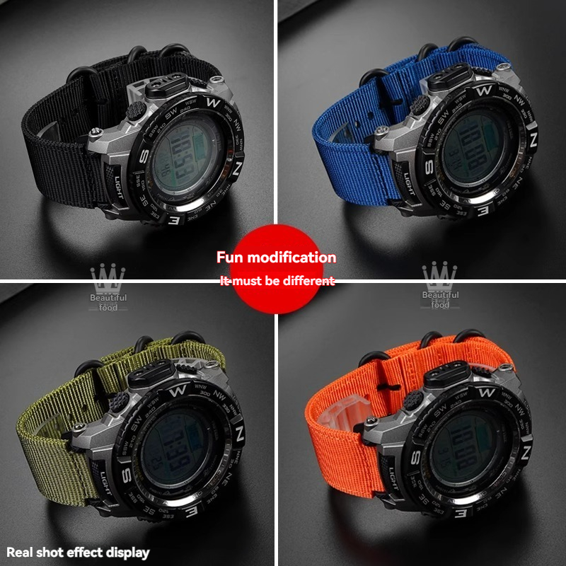 For Casio watch accessories DW - Canvas Strap Watch のレビューと価格