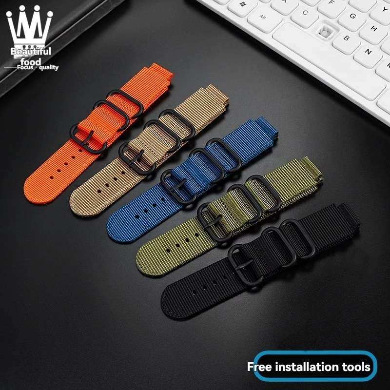 For Casio watch accessories DW - Canvas Strap Watch のレビューと価格