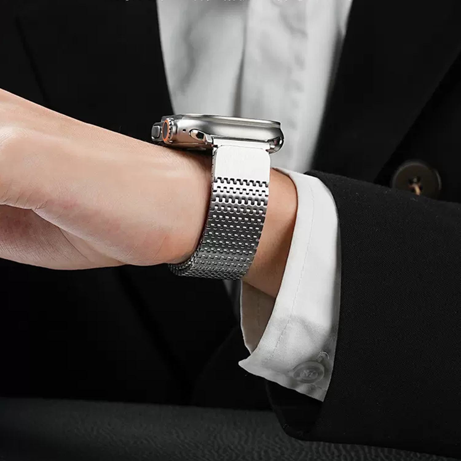 プレミアムmilaneseブレスレットappleの時計バンド - Milanese Loop Magnetic のレビューと価格