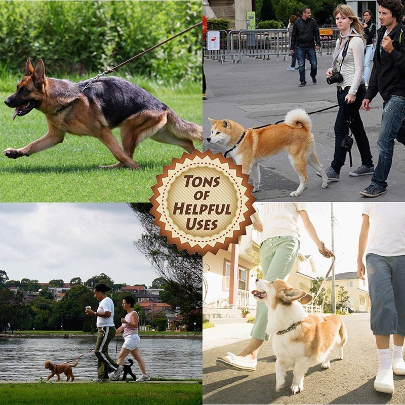 Benepaw-ペット用の手作りの牛革レザーの鎖,大型犬用の - Leather Strap Quick Release のレビューと価格